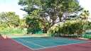 Tennis court and basketball