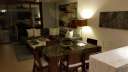 Living and dining areas - night view